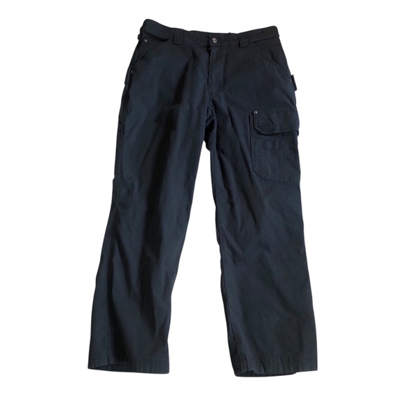 Duluth Trading black Coolmax Flex Firehose Relaxed Fit pants Sz 36x30 - Picture 1 of 6